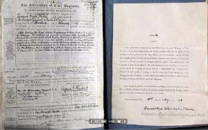 Membership of The Institute of Civil Engineers document signed by Edward Hyde Robert Wybrants Wade