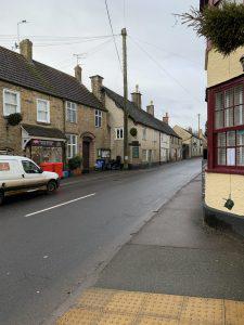High Street in Milborne Port, Somerset