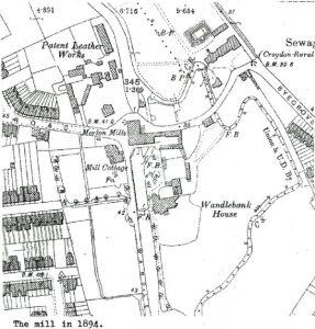 Map of Merton Mills