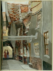 Painting of Row 35, Great Yarmouth