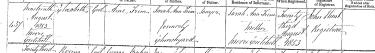 Sarah Trim Birth Entry