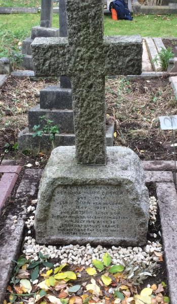 Eleanor Cooper (buried 1929) headstone