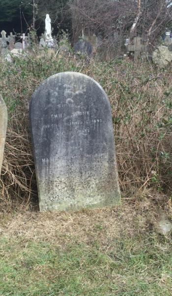 Marianne Shank (buried 1915) headstone