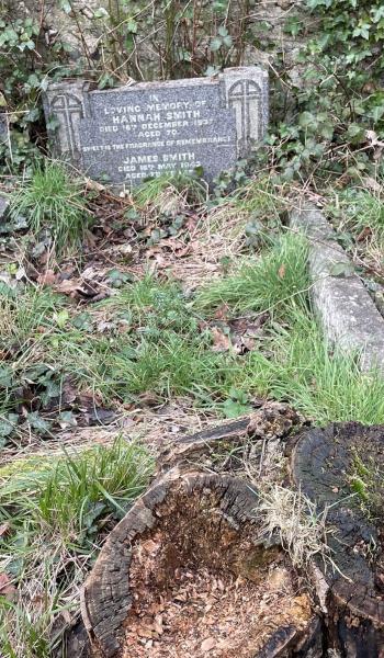 image of headstone for James Smith