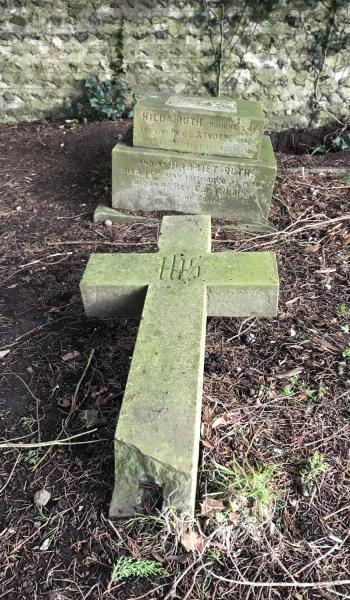 Harriett Thorpe (buried 1917) headstone