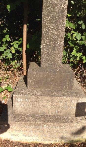 Image of the headstone for Louise Jarvis