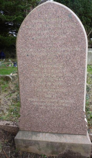 Mabel Wenban Smith (buried 1883) headstone