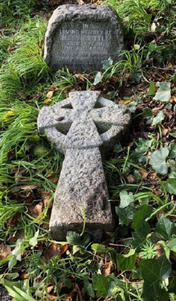 Mary Brittle (buried 1948) headstone