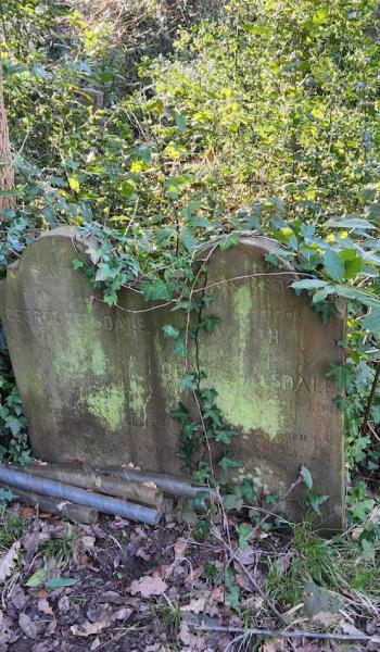 Image of headstone for Elizabeth Teesdale