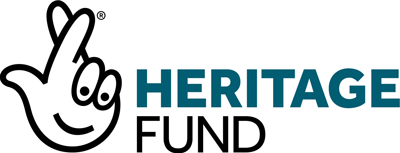 Grey text based logo including the words Heritage Fund
