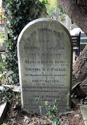 Photograph of headstone for Henry Puckle